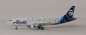 1:400 NG Models Alaska Airlines Airbus Industries A320-200 N854VA 15018